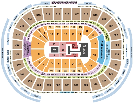TD Garden Teddy Swims Seating Chart